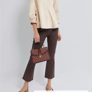 Tuckernuck Easton Bone Suede Ruffled Blouse